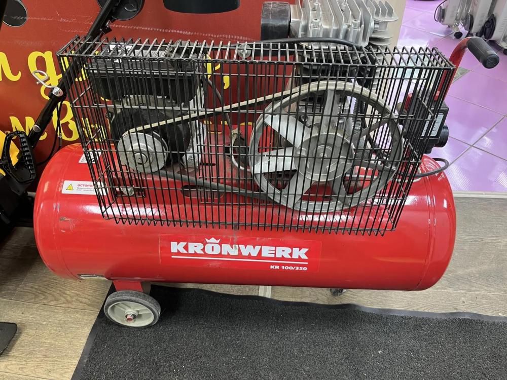 Компрессор ременной масляный Kronwerk KR 100/350, 100 л, 350 л/мин