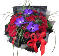Мужской букет «Лепесток в ночи»